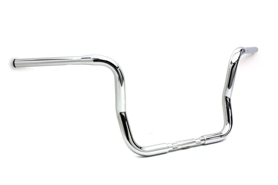 MCM 12 Inch Bagger Handlebar with Indents for Harley Davidson FLT Models by MCM
