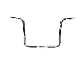 MCM 14 Inch Dresser Ape Hanger Handlebar with Indents Chrome for Harley Davidson FLT by MCM