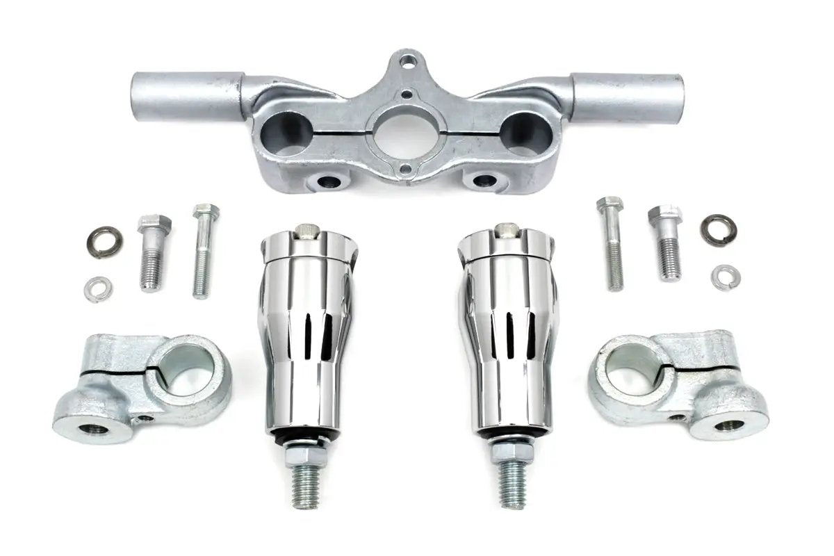 V-Twin Spring Fork Glide Riser/Tree Kit for Harley Davidson EL Models by V-Twin