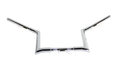 MCM 12 Inch Chrome Z-Bar Handlebar with Indents for Harley Davidson (Part #20282) by MCM