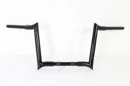 MCM 20282B 12 Inch Black Z-Bar Handlebar with Indents for Harley Davidson by MCM