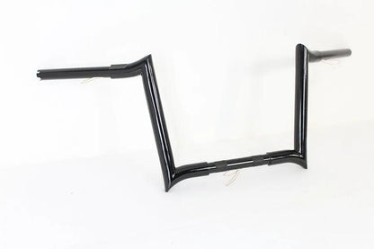 MCM 20282B 12 Inch Black Z-Bar Handlebar with Indents for Harley Davidson by MCM