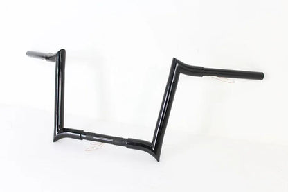 MCM 20282B 12 Inch Black Z-Bar Handlebar with Indents for Harley Davidson by MCM