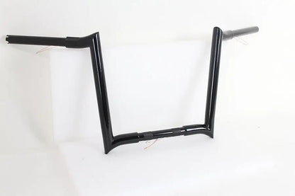 MCM 20283B 14-Inch Black Z-Bar Handlebar with Indents for Harley Davidson by MCM