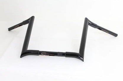MCM 20283B 14-Inch Black Z-Bar Handlebar with Indents for Harley Davidson by MCM