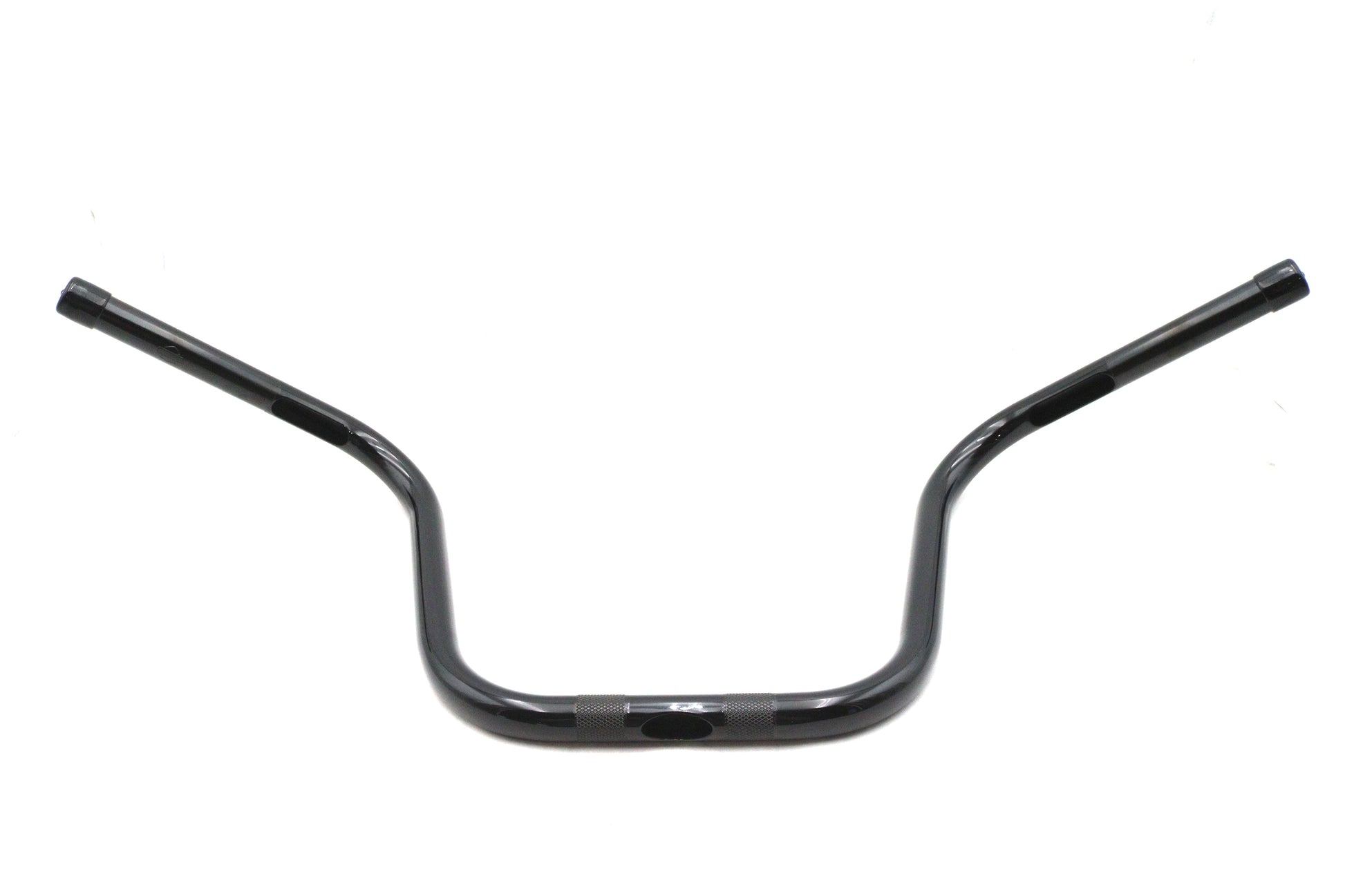 OE 12 Inch Mini Ape Hanger Handlebar with Indents for Harley Davidson - Gloss Black, Part #55801272
