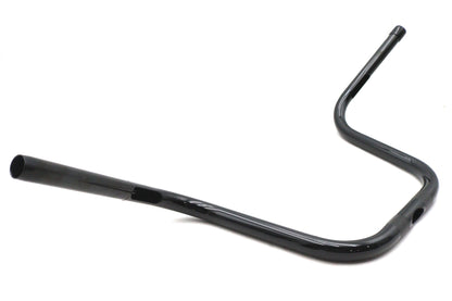 OE 12 Inch Mini Ape Hanger Handlebar with Indents for Harley Davidson - Gloss Black, Part #55801272