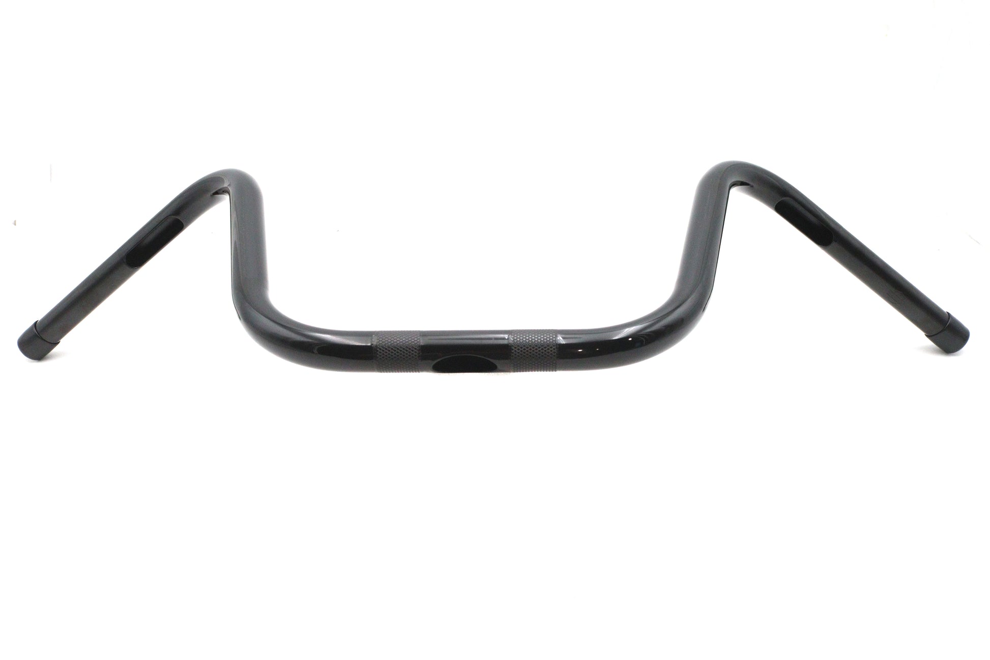 OE 12 Inch Mini Ape Hanger Handlebar with Indents for Harley Davidson - Gloss Black, Part #55801272