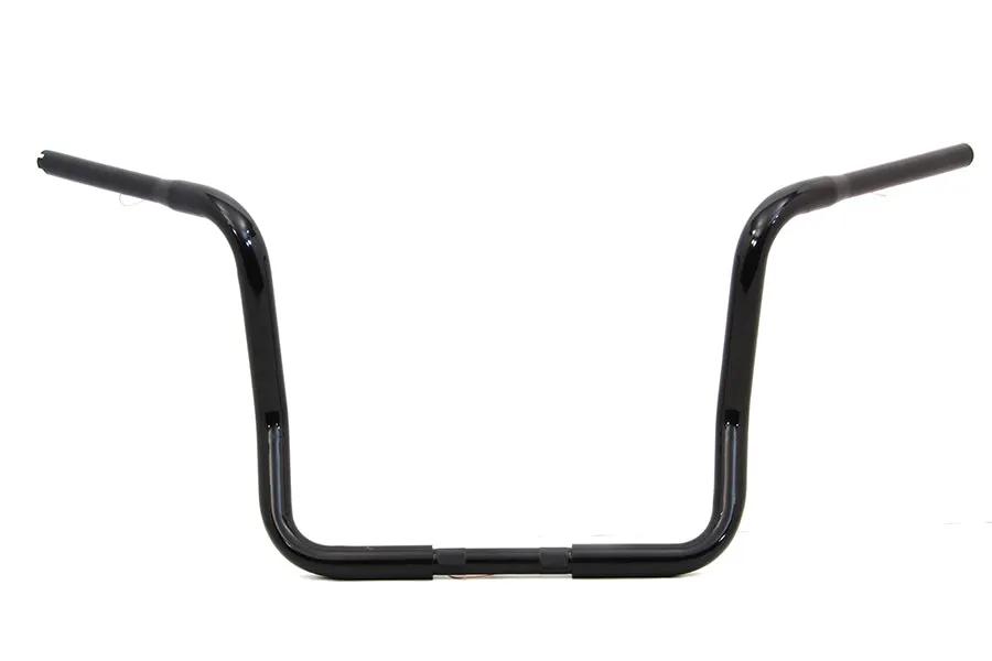 MCM 14 Inch Dresser Ape Hanger Handlebar with Indents in Black for Harley Davidson FLT Models by MCM