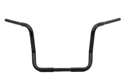 MCM 14 Inch Dresser Ape Hanger Handlebar with Indents in Black for Harley Davidson FLT Models by MCM
