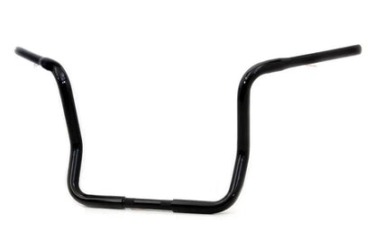 MCM 14 Inch Dresser Ape Hanger Handlebar with Indents in Black for Harley Davidson FLT Models by MCM