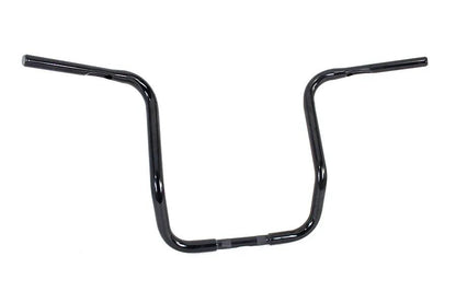 MCM 16 Inch Bagger Handlebar with Indents in Black for Harley Davidson FL, FX, XL Models by MCM