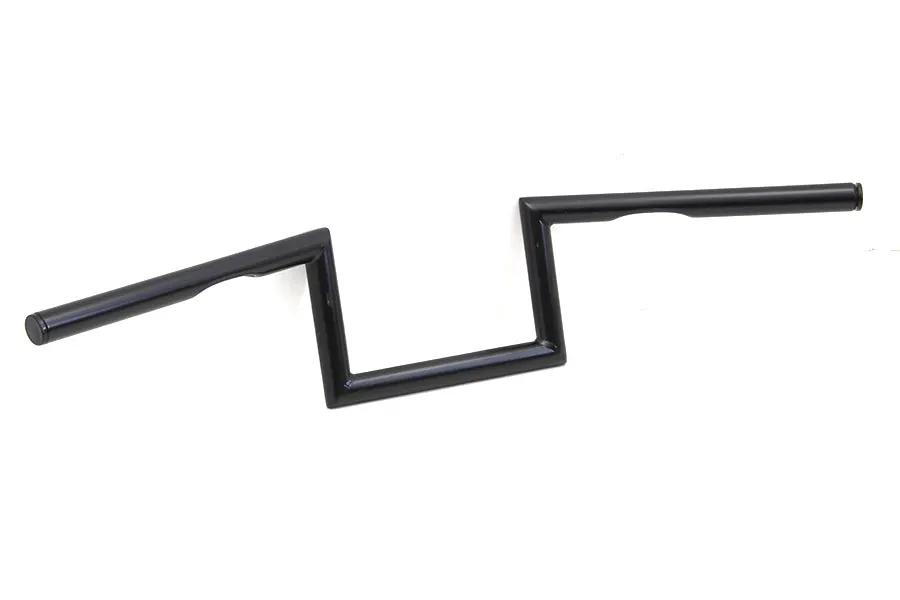 MCM 5-1/2 inch Z Handlebar with Indents in Black – Classic Chopper Style for Harley Davidson Models by MCM