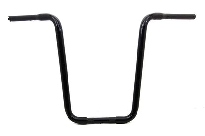 MCM Narrow Body Ape Hanger Handlebar with Indents in Black, Part Number 20095 by MCM