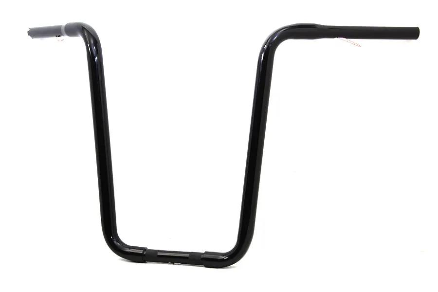 MCM Narrow Body Ape Hanger Handlebar with Indents in Black, Part Number 20095 by MCM