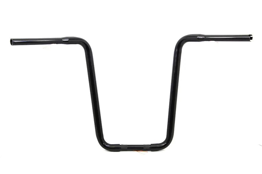 MCM Narrow Body Ape Hanger Handlebar with Indents in Black, Part Number 20095 by MCM