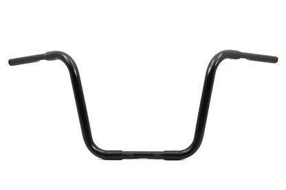 MCM 14 Inch Buffalo Ape Hanger Handlebar with Indents for Harley Davidson – Black by MCM