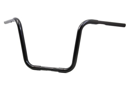 MCM 14 Inch Buffalo Ape Hanger Handlebar with Indents for Harley Davidson – Black by MCM