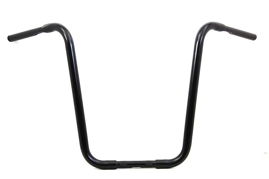 MCM 20 Inch Buffalo Ape Hanger Handlebar with Indents for Harley Davidson - Black by MCM