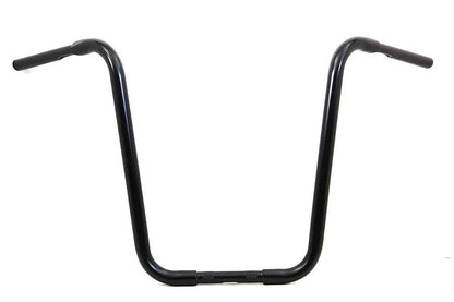 MCM 20 Inch Buffalo Ape Hanger Handlebar with Indents for Harley Davidson - Black by MCM