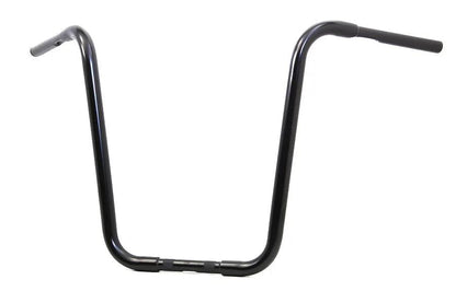 MCM 20 Inch Buffalo Ape Hanger Handlebar with Indents for Harley Davidson - Black by MCM