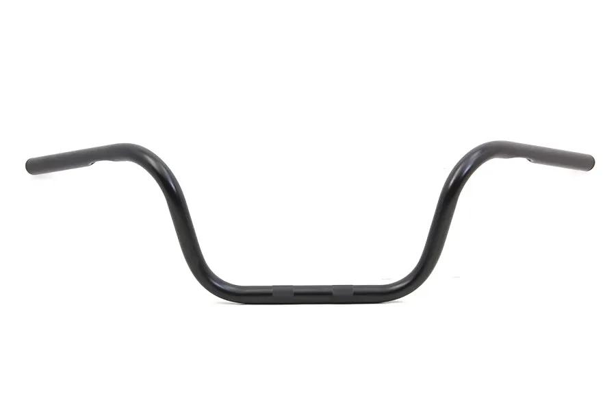 MCM 8 Inch Ape Hanger Handlebar with Indents for Harley Davidson - Black, Part Number 20261B by MCM