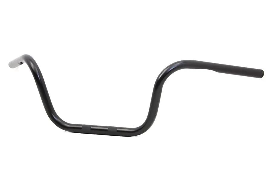 MCM 8 Inch Ape Hanger Handlebar with Indents for Harley Davidson - Black, Part Number 20261B by MCM