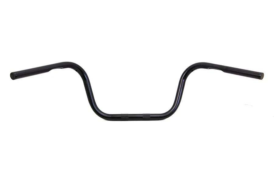 MCM 8 Inch Ape Hanger Handlebar with Indents for Harley Davidson - Black, Part Number 20261B by MCM
