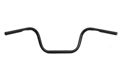 MCM 8 Inch Ape Hanger Handlebar with Indents for Harley Davidson - Black, Part Number 20261B by MCM