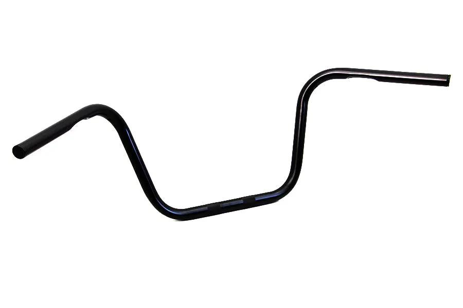 MCM 10-Inch Black Ape Hanger Handlebar with Indents for Harley Davidson FL and Fx Models by MCM