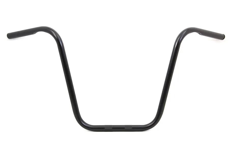 MCM 16 Inch Ape Hanger Handlebar with Indents for Harley Davidson - Gloss Black, Part 20264B by MCM