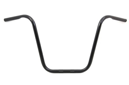 MCM 16 Inch Ape Hanger Handlebar with Indents for Harley Davidson - Gloss Black, Part 20264B by MCM