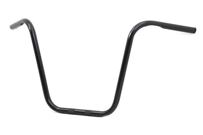 MCM 16 Inch Ape Hanger Handlebar with Indents for Harley Davidson - Gloss Black, Part 20264B by MCM