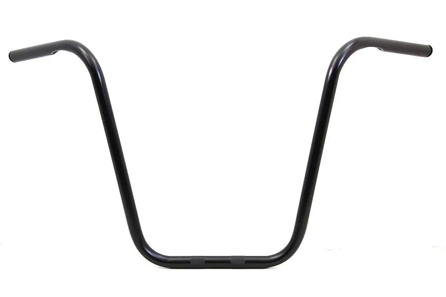MCM 18 Inch Ape Hanger Handlebar with Indents for Harley Davidson - Black, Part 20265B by MCM