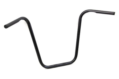 MCM 18 Inch Ape Hanger Handlebar with Indents for Harley Davidson - Black, Part 20265B by MCM