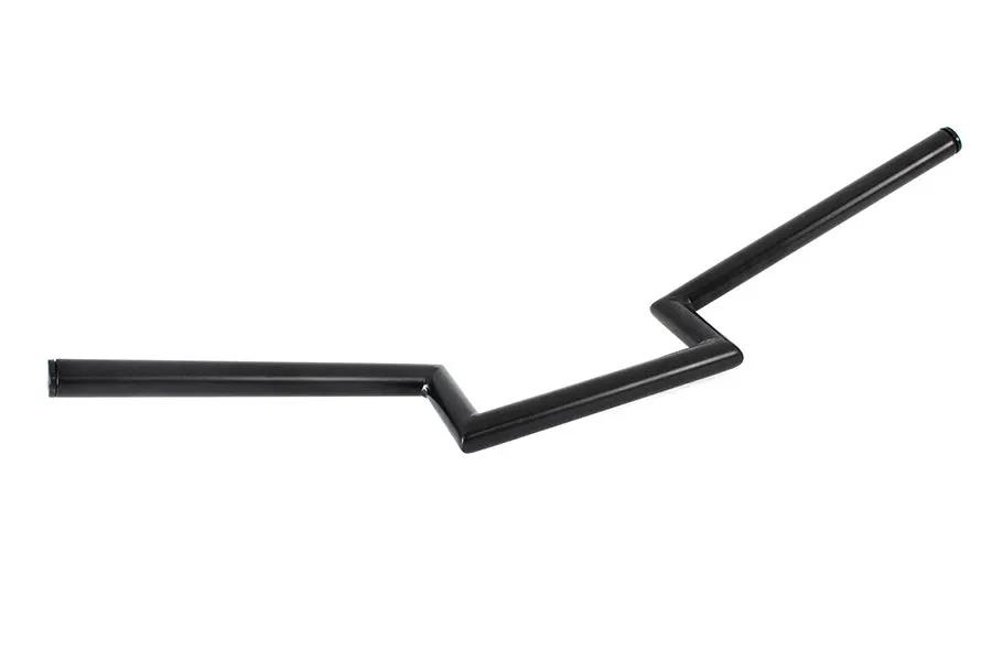 MCM 25-1309 Black 1 Inch Z Style Handlebar Without Indents for Harley Davidson by MCM
