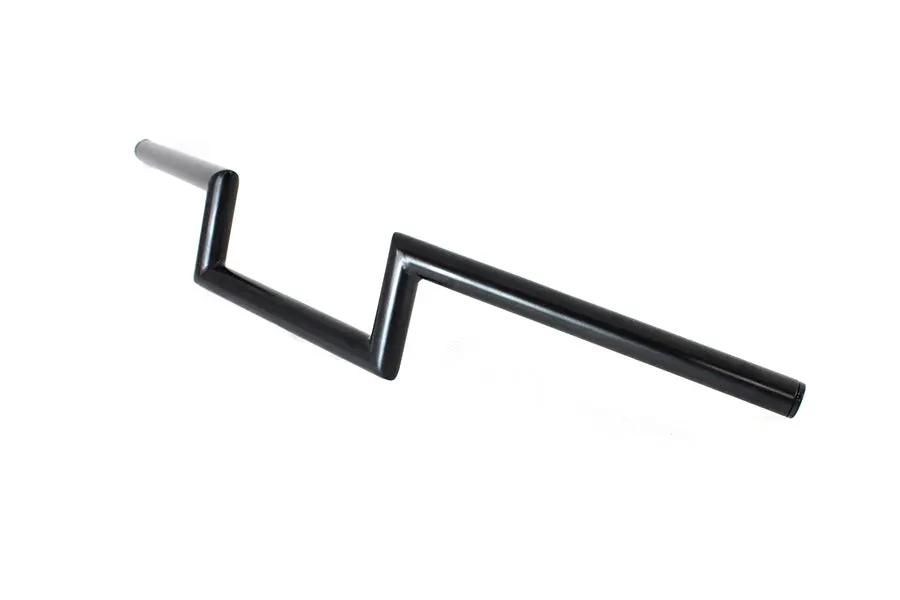 MCM 25-1309 Black 1 Inch Z Style Handlebar Without Indents for Harley Davidson by MCM