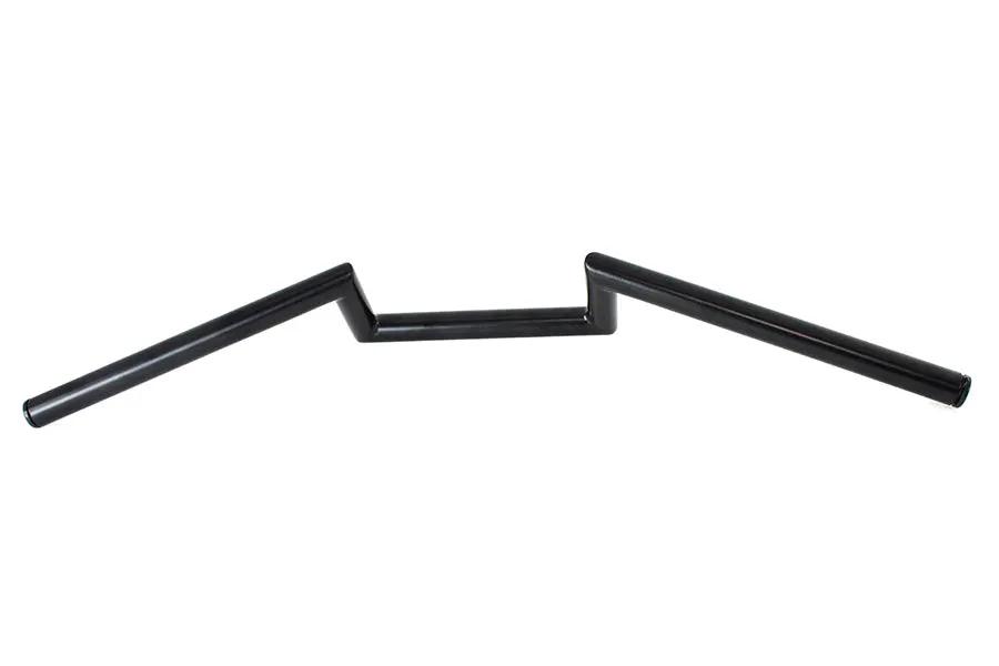 MCM 25-1309 Black 1 Inch Z Style Handlebar Without Indents for Harley Davidson by MCM