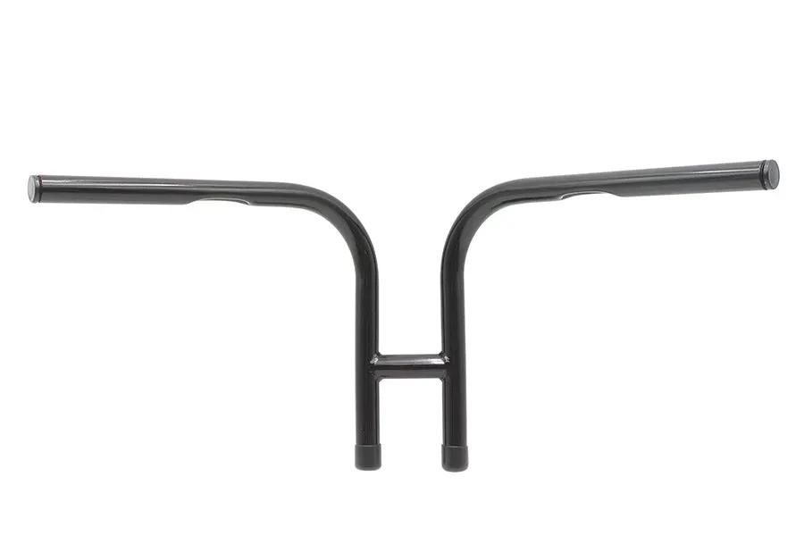 V-Twin Rabbit Ear Handlebar Black with 3-1/2 Inch Mount Bolt Spacing - 1 Inch Outer Diameter by V-Twin