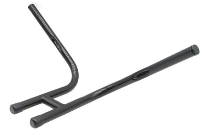 V-Twin Rabbit Ear Handlebar Black with 3-1/2 Inch Mount Bolt Spacing - 1 Inch Outer Diameter by V-Twin