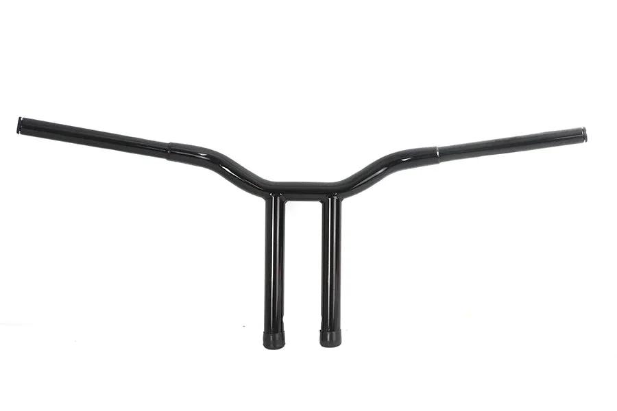 V-Twin 14 inch Combat Style Riser Handlebar in Black, Part Number 20327B by V-Twin