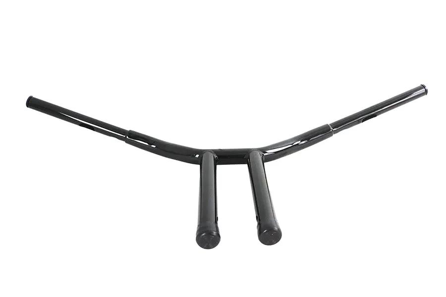 V-Twin 14 inch Combat Style Riser Handlebar in Black, Part Number 20327B by V-Twin