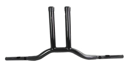 V-Twin 14 inch Combat Style Riser Handlebar in Black, Part Number 20327B by V-Twin
