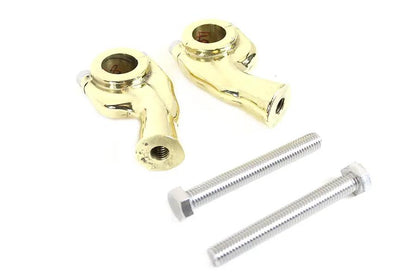 MCM H57-6088BR 1 Inch Smooth Pullback Riser Set Brass by MCM