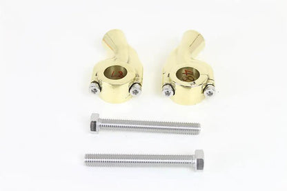 MCM H57-6088BR 1 Inch Smooth Pullback Riser Set Brass by MCM