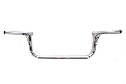MCM 20187 8 Inch Glider Handlebar without Indents for Harley Davidson FLH Models by MCM