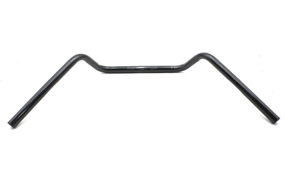 Ultima 6 Inch Medium Buckhorn Handlebar with Indents in Black for Harley Davidson