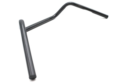 Ultima 6 Inch Medium Buckhorn Handlebar with Indents in Black for Harley Davidson