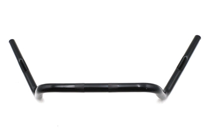 Ultima 6 Inch Medium Buckhorn Handlebar with Indents in Black for Harley Davidson