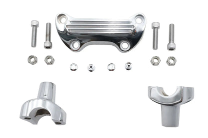 MCM 1-1/2 Inch Post Riser Kit Chrome for Harley Davidson FX and FXR Models by MCM